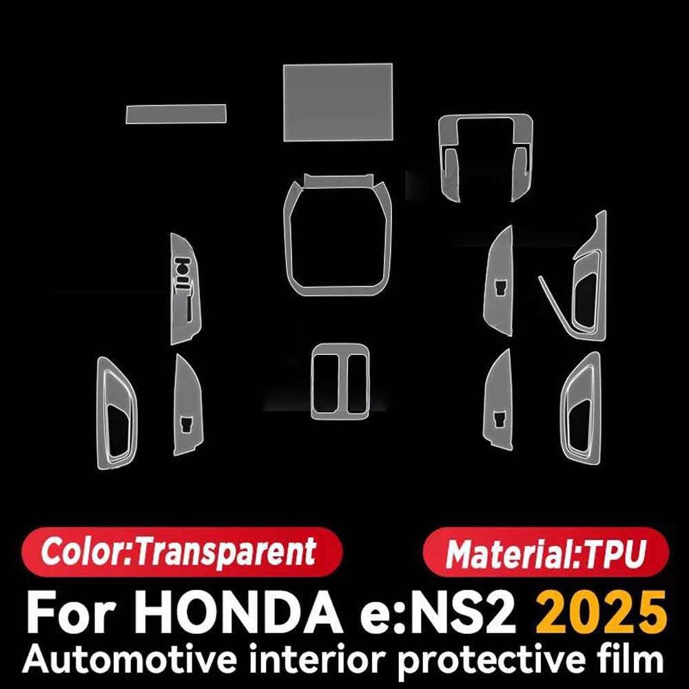 Pellicola Protettiva Trasparente AntiGraffio in TPU per Interni Auto, per Honda e:NS2 2025.