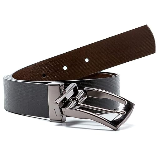 Cinto Masculino Social Dupla Face Couro Legítimo 35mm | Preto e Marrom – LaCouro - 35204