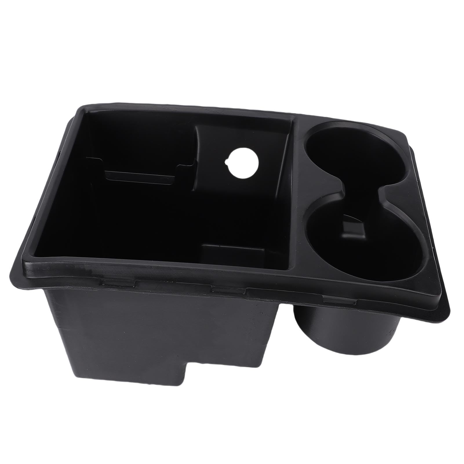 Drfeify Vassoio Organizer per Console Centrale Vassoio per Console Centrale in Plastica Portabicchieri OEM 1QR15DX9AA Aggiunge Spazio 2 in 1 per Telefoni e Bevande Adatto per 1500 2500 3500 2010 2016