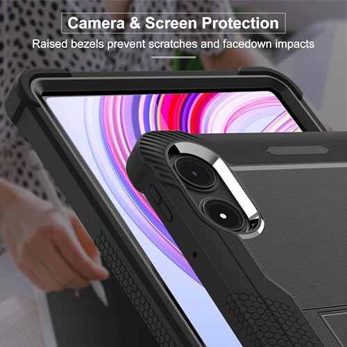 Image of TGK TPU Slim Heavy Duty Shockproof Protection Kickstand Hybrid Case Cover for Redmi Pad Pro 12.1 inch Tablet Black