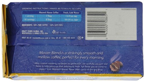 Image of Maxwell House Master Blend Ground Coffee, 11.5-Ounce Bags (Pack of 12)