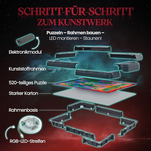 Stranger Things Metamorphic Art Collection „Demogorgon - Merch-Set für Fans & Sammler - Ideal als Deko & Geschenk - 35611 von Clementoni