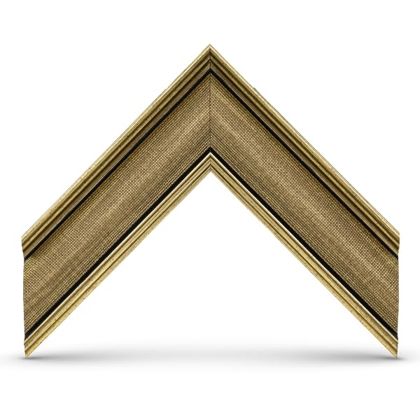 Frame My TV Deco TV Frames - Industrial Brass Slim Frame Compatible ONLY with Samsung The Frame TV (3