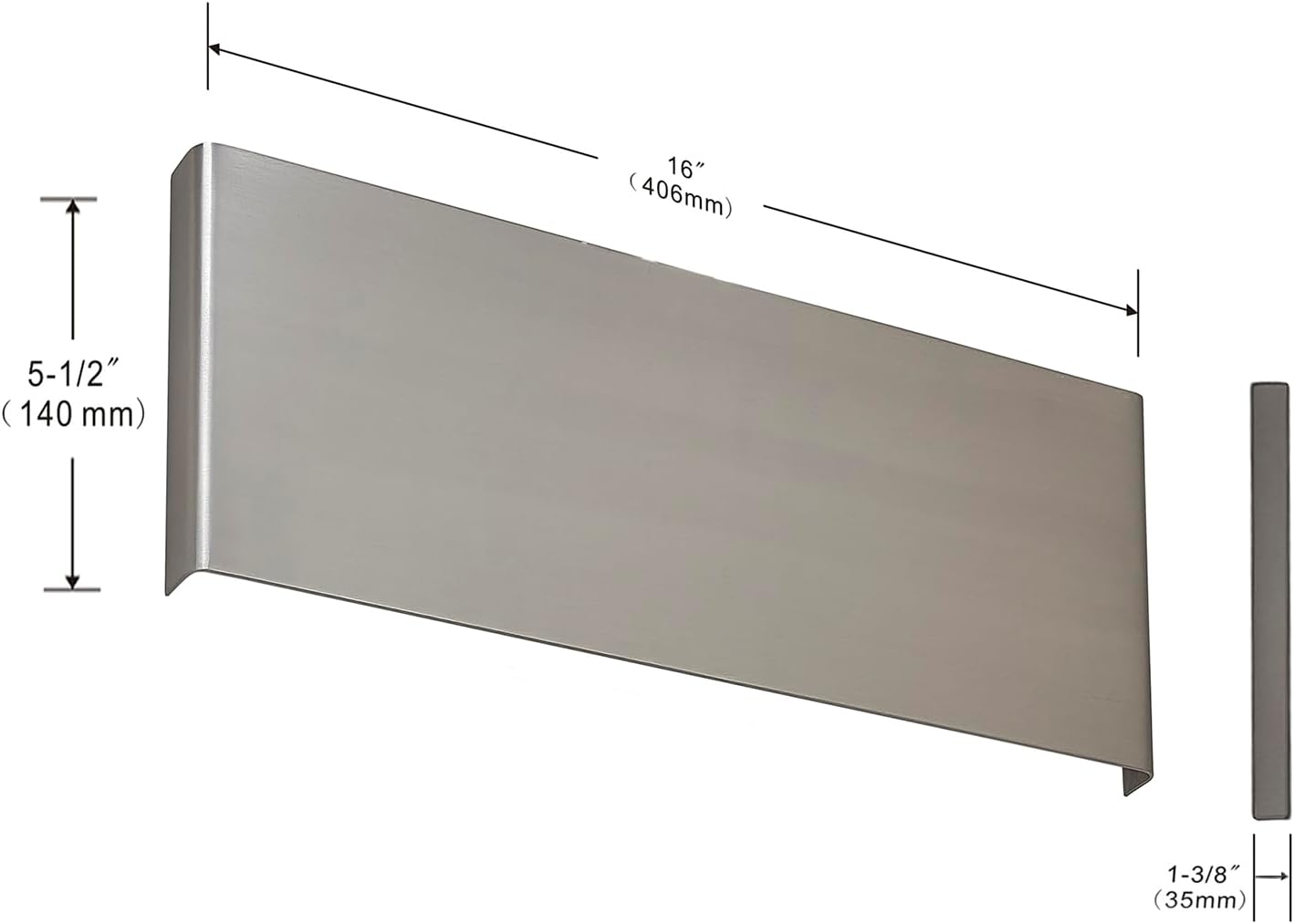 20W 16in Rectangular LED Wall Light Bar, Modern Wall Mount Sconce Fixture, Up and Down Lighting, Vanity Lamp for Indoor Home Bathroom Bedroom Living Room