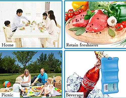 Ice Packs Contoured Shape 2 Pack,Keep Food Beverage Breastmilk Fresh Fits Around Bottles Perfectly