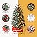 Garvee 3FT Christmas Tree, Pre-Lit Artificial Christmas Trees with Lights, Small Xmas Trees with Sleigh Base & 78 Warm White Lights, Christmas Decoration for Home, Office,1 PCS