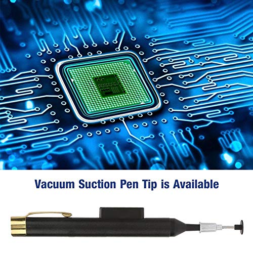 Image of Vacuum Sucker Pen Vacuum Suction Pen LP-200 Manual Sucking Pump Pickup Tool with 3 Suction Headers for IC SMD Electronics DIY