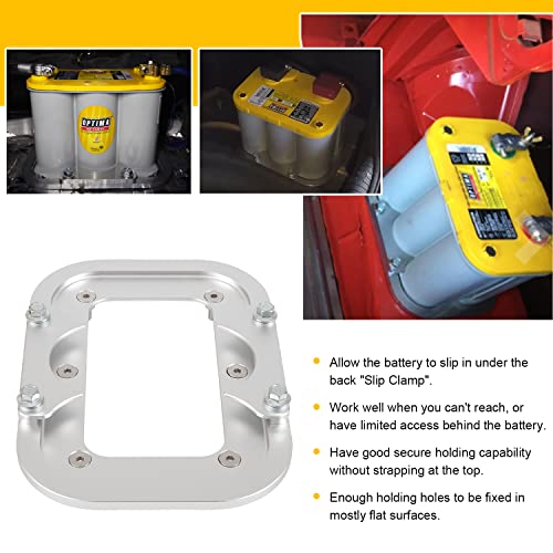 Aluminum Battery Pallet Trunk Battery Hold Down Mount Bracket Relocation Box For Optima Racing Race Mount Battery Tray Red Yellow Blue Top 34 34/78 D34 D34/78 34M D34M #TOP4