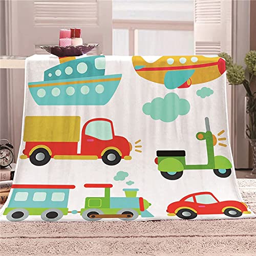 KINITA Karikatur Kuscheldecke Flauschige 80x150, 3D Schiff Decke, Mikrofaser Sanft Flanell Weich Decke Fleecedecke Sofaüberwurf Tagesdecke kinderdecke für Bett/Sofa