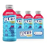 PLEZi Tropical Punch Hydration Drink x Stephen Curry - Sports Drinks with 2X Electrolytes - 500mg Potassium, Low Sugar, No Added Sugar - For Kids & Adults - 16.9 Fl Oz (12 Pack)