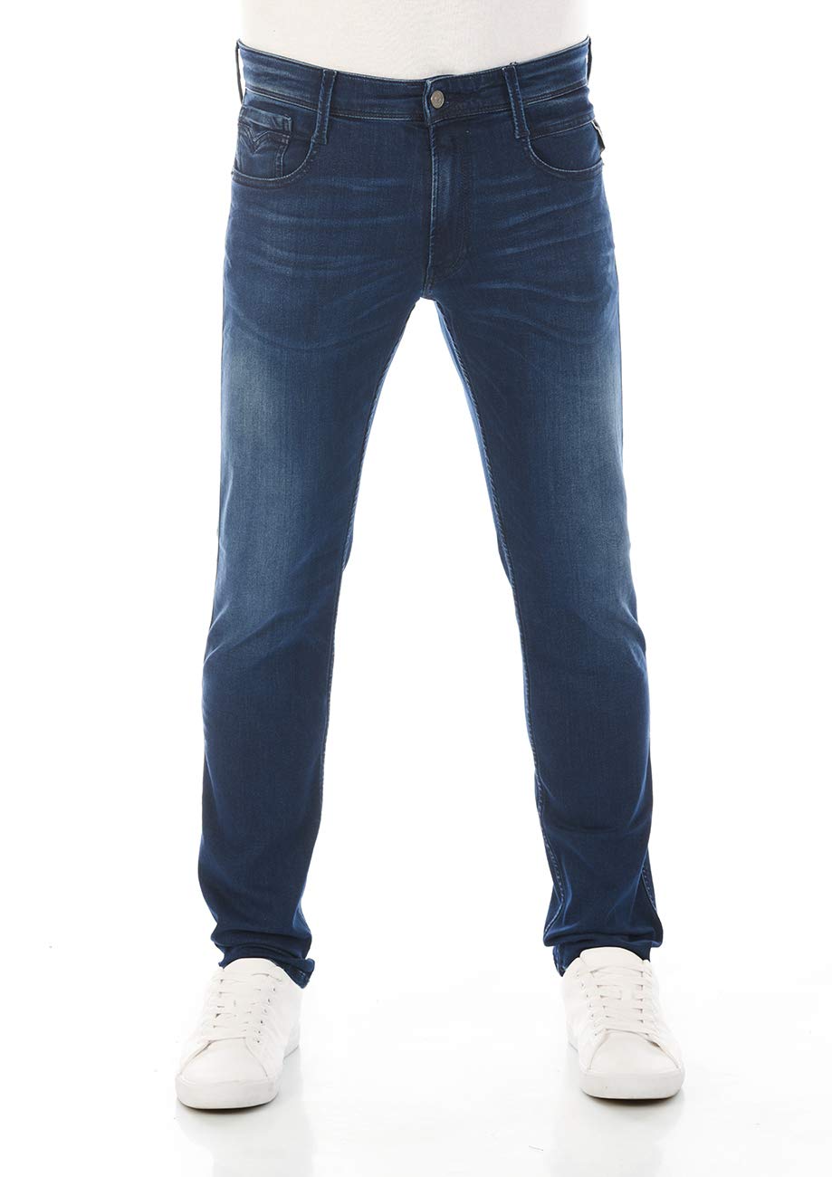 Replay Herren Jeans Anbass Slim-Fit mit Power Stretch