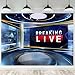 Fmarui News Broadcast Backdrop 7x5ft Newsroom News Virtual Set Studio Background Tv Shows Video Recording News Media Report Photography Background Decor Photoshoot Props