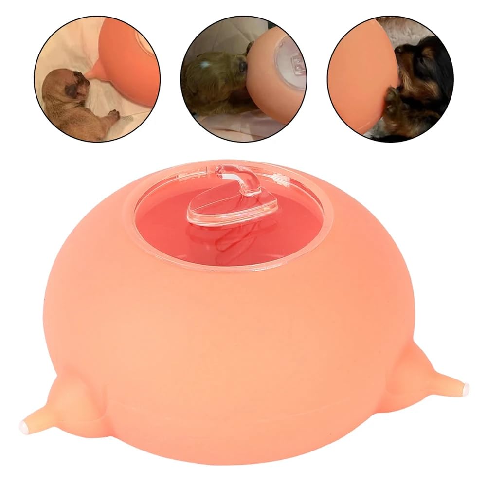 Silicone 3 Tettarelle Simulazione Capezzoli Alimentatore per Animali Domestici Ciotola per Latte A Distributore di per Bevande Infermieristiche per Gattini Neonati