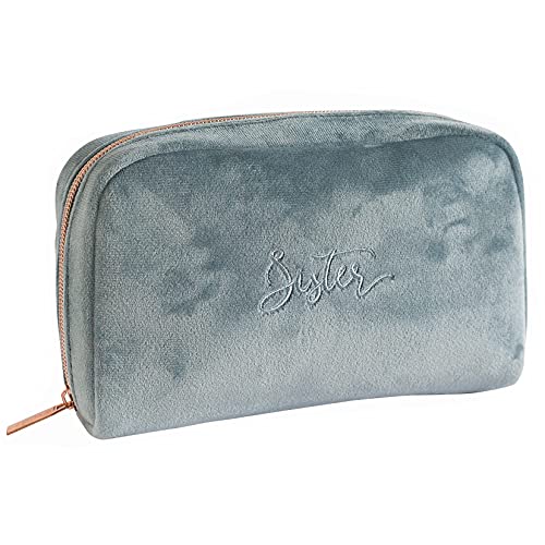 Image of Said With Sentiment Velour Cosmetic Beauty Bag (Sister)
