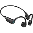 Hitarah Bone Conduction Headphones,Bluetooth V6.0 Open Ear Headphones with Mic,Bone Conduction Earbuds