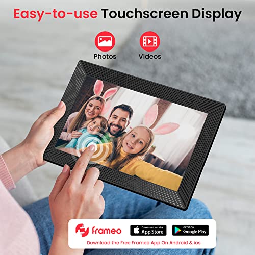 Digital Picture Frame, 10.1 Inch Wifi Digital Picture Frame Share Photos And Videos From Anywhere, Touch Screen Display, Gifts Fathers Mothers Day From Wife Daughter. #TOP5