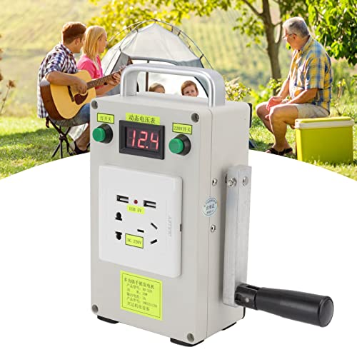 20 w Manual Manivela Gerador de Energia Usb, Banco de Energia Ao Ar Livre para Acampamento Sobrevivê