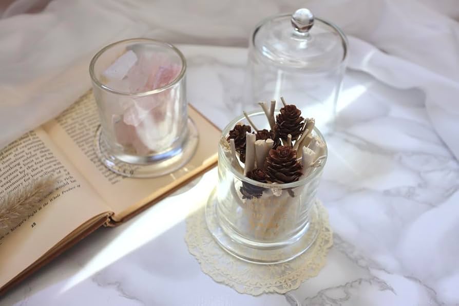 ドームナンシー クリスタルペーパーウェイトキャンドルたて