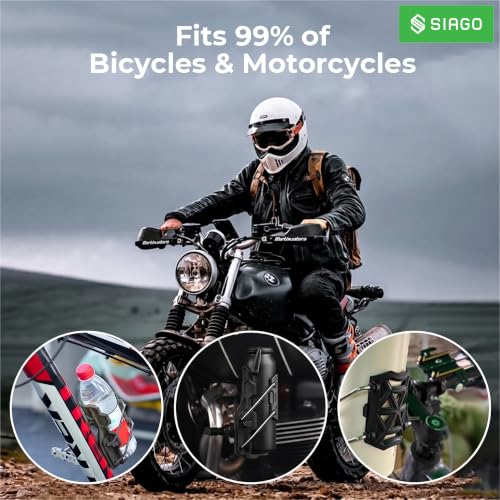 Image of SIAGO Bike Cup Holder for Handlebar - Adjustable Bicycle Water Bottle Holder | Universal Drink Holder for Bike SIA471