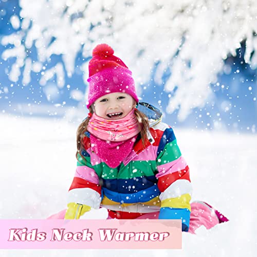 10 Pcs Kids Neck Warmer Toddler Winter Neck Gaiter Fleece Thermal Face Cover Neck Scarfs For Boy Girl Cold Weather Supplies (Girl Style) #TOP1