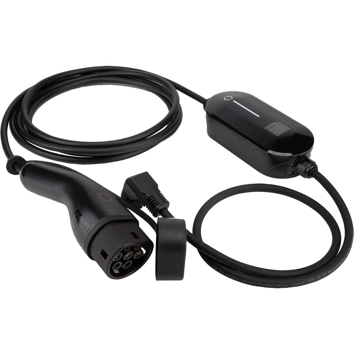 Protec - VE 8A Ladekabel Typ 2 + Controller und Schutzart IP55-5m