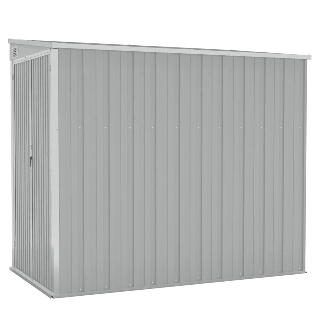 Refined Cobertizo de jardín Pared Acero galvanizado Gris 118x194x178cm
