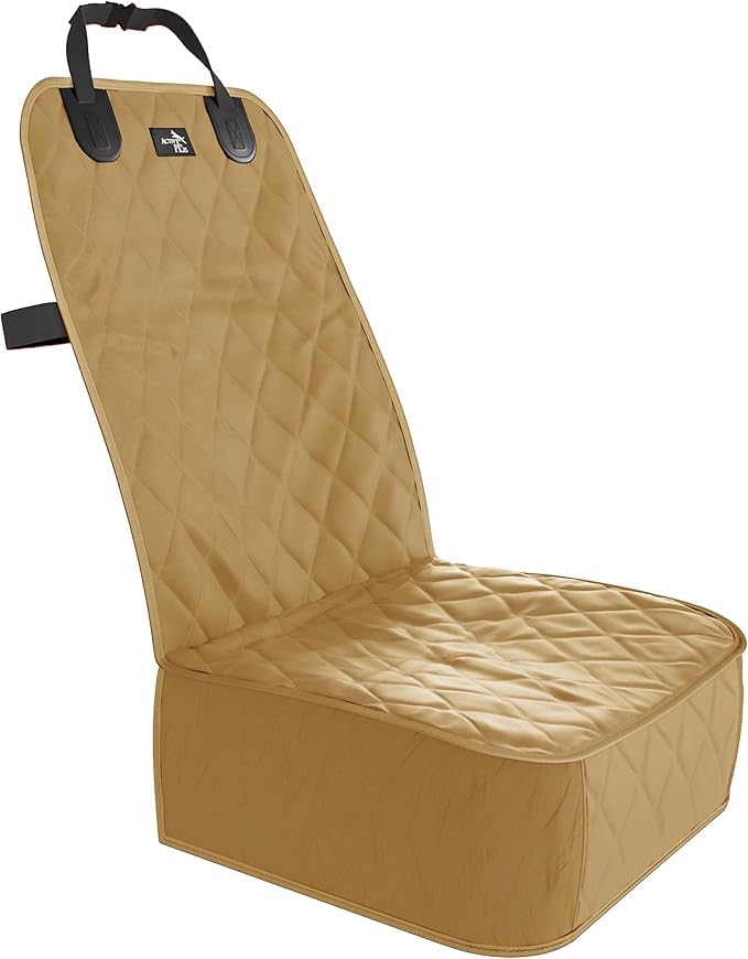Image of Dog car seat Cover (Beige, Frount Car Seat Cover)