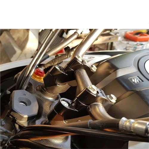 Abrazadera de elevación de manillar de aluminio plata para Suzuki V-Strom 2