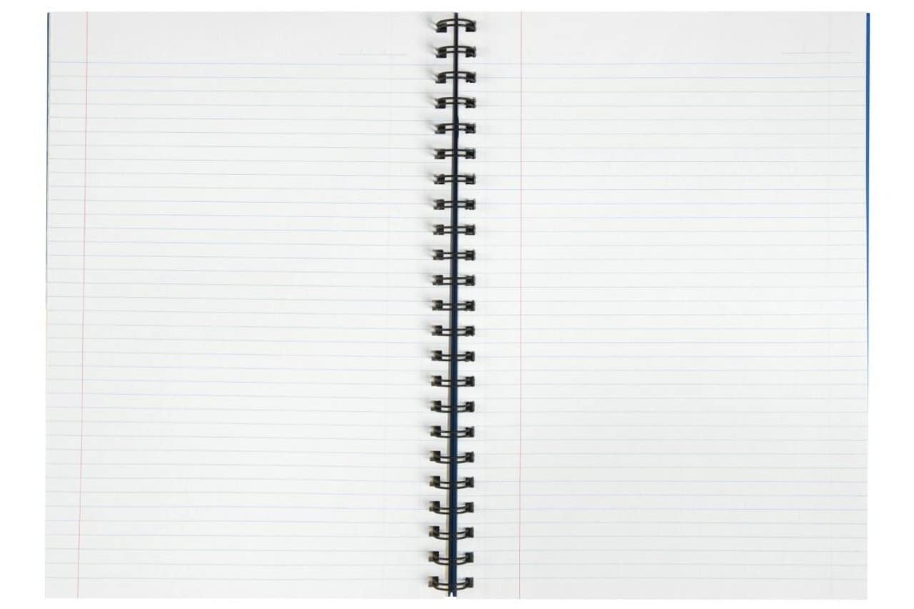 Spirax Carnet A4 à couverture rigide, bleu