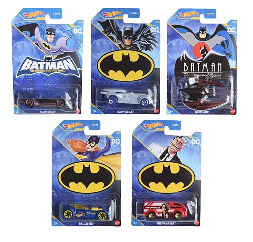 Hot Wheels Batman 2023 Set Completo 5 Vehículos Diecast