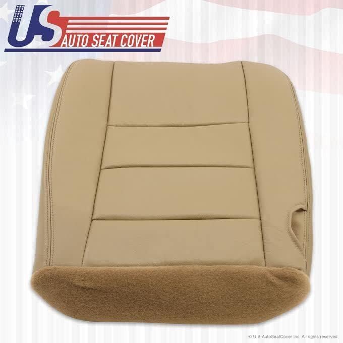Miniatura 8 de 2002-2007 para Ford F250 F350 Super Duty Lariat Driver Bottom Funda de asiento de cuero marrón
