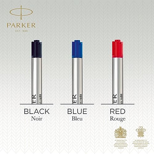 Image of Parker Quinkflow Ballpoint Pen Ink Refill, Medium Tip, Black (Pack of 2)