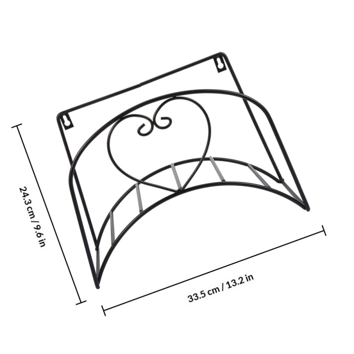 2 Stück Gartenschlauchhalter für Wand aus Eisen, Schwarz, Antik