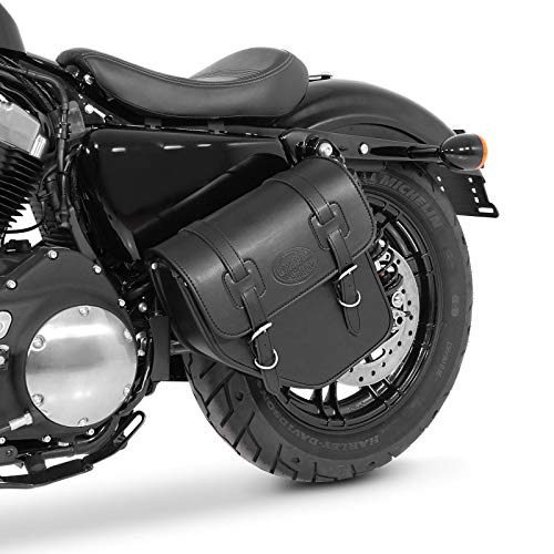 Satteltasche 10L Für Yamaha XVS 1300 Custom – Schwarz, Rechts, Aus Kunstleder, Universal-Befestigung