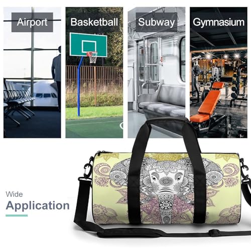 Duffel bag Fleur D'éléphant compact 45x23x23cm durable et multifonction