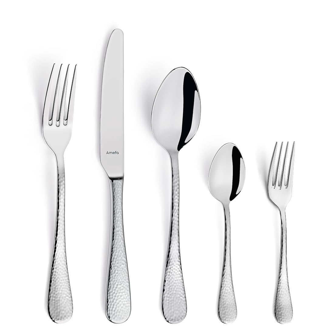 AMEFA Sierra - Cubertería (30 piezas, para 6 personas, con diseño de martillo)