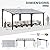 AirWire 10x18 FT Gazebo, Pergola Awnings for Patio with Hardtop Gazebos on Clearance, Patio Covers for Shade and Rain, Lean to Gazebo Sunroom Patio Canopy Outdoor Pergolas for Patios, Decks, Backyard