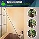 VHAYR Teleskop-Reinigungsbürste, 505 cm, professionelle Glasreinigung, Solarbürste, Teleskop-Fensterreiniger mit Gummischaber und Mikrofaser- und Chenille-Ersatzteilen