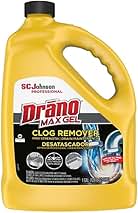 696642 Max Gel Clog Remover, Bleach Scent, 128 oz Bottle