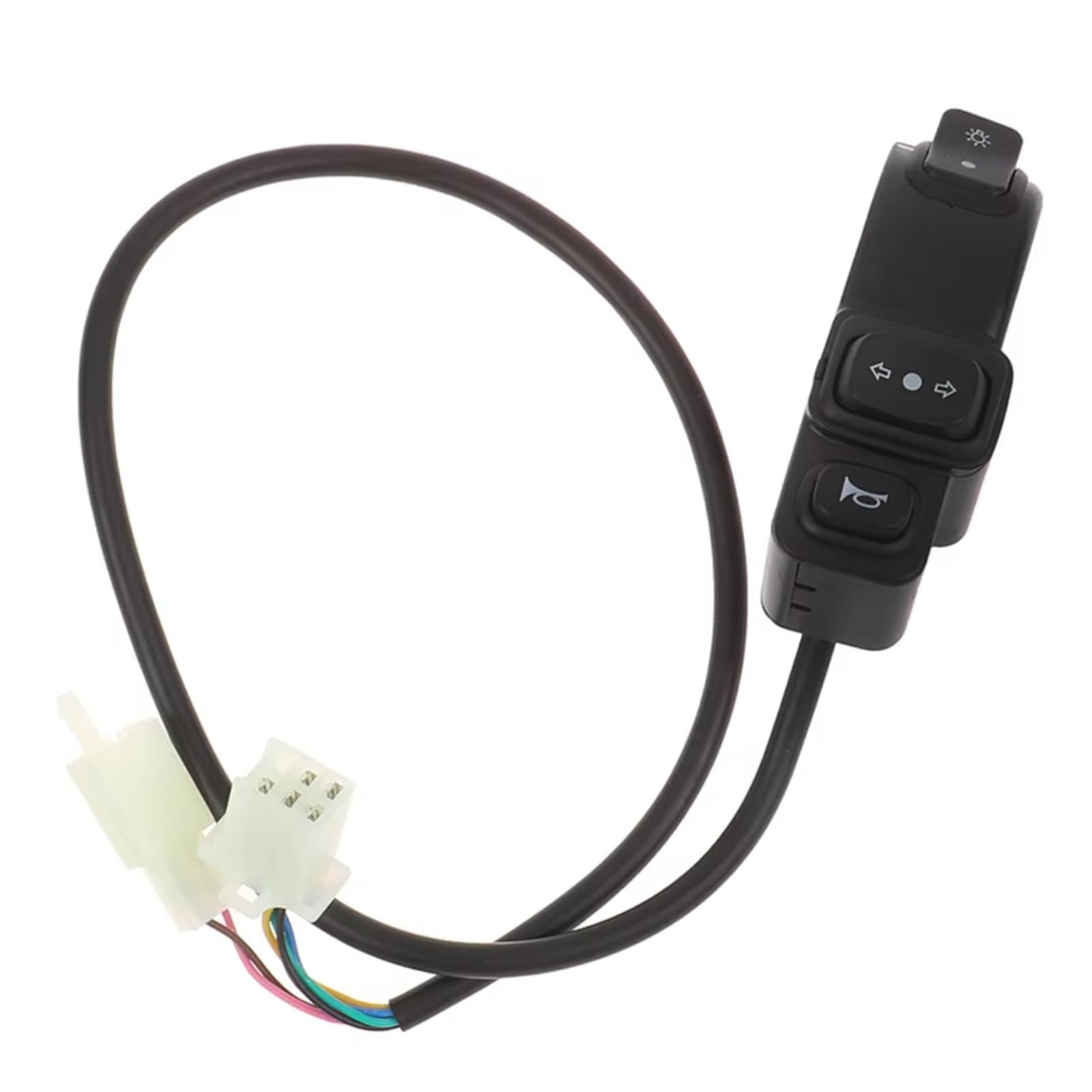 Manillar 22 Mm De Diámetro 3 En 1 Luz Motocicleta Intermitente Interruptor Bocina Bicicleta Eléctrica Para Scooter ATV Cuatriciclo Botón De Encendido/apagado Piezas Interruptor botón manillar