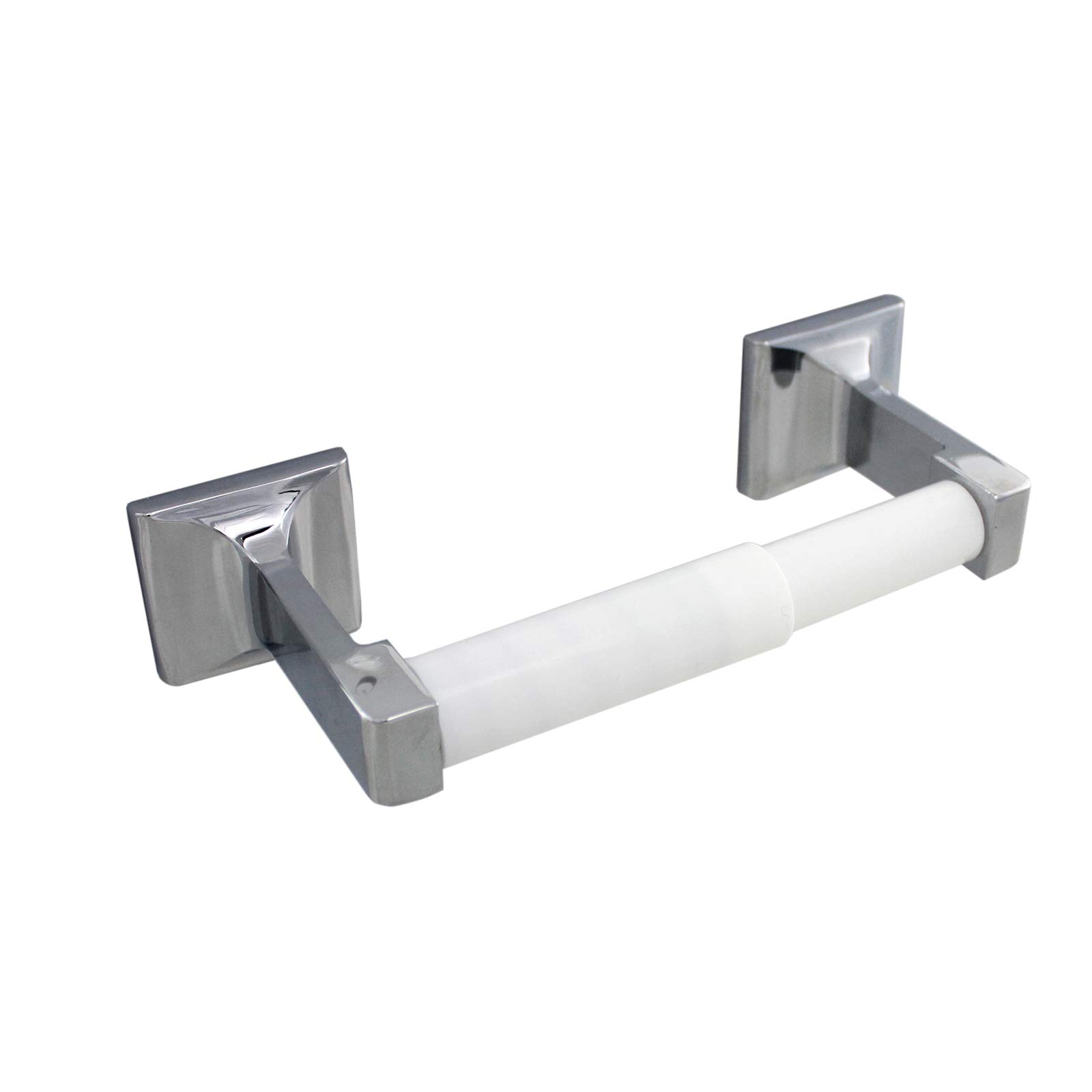 Formosa Design Hardware Toilet Paper Holder Variety of Finishes and Styles Available (Square, Brushed Nickel) — Amazon image 5
