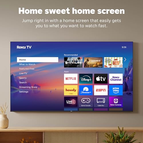 Image of Roku Smart TV - 50-Inch Select Series, 4K HDR TV - Roku TV with Roku Remote - Flat Screen LED Television with Wi-Fi for Streaming Live Local News, Sports, Family Entertainment