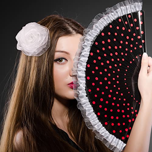 Pagow 10 Yards Two Tone Satin Organza Lace Trim, 4Cm Vintage Pleated Organza Lace Ribbons, For Applique, Sewing, Wedding Embellishment, Diy Decor - White #TOP5