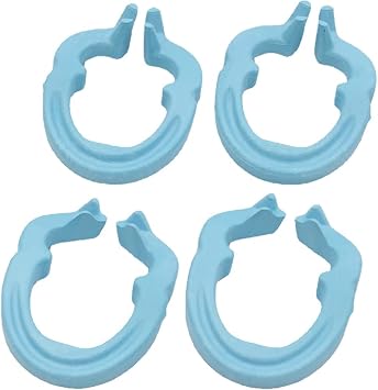 4pcs Dental Resin Clamping Ring Separator Ring Sectional Contoured Metal Matrices Holder Fixed Clamp