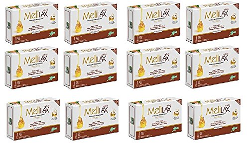 Aboca Melilax - Paquete De 12 Paquetes 6 Microclisms, Y , Libera Los Intestinos Protege La Mucosa Rectal, Para Adultos Niños
