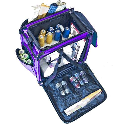 Tutto 20" Purple Serger Tote On Wheels