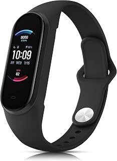 Meliya Band for Xiaomi Mi Band 5/Mi Band 6 Straps, Adjustable Soft Silicone Sport Strap Replacement Band for Amazfit Band 5 Fitness Tracker Women Men