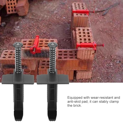 Brick Hook Clips, Brick Wall Clips para Herramienta de Nivelación y Medición de Ladrillos, Clips para Ladrillos para Sujetar y Estirar Línea de Albañilería miniatura 4