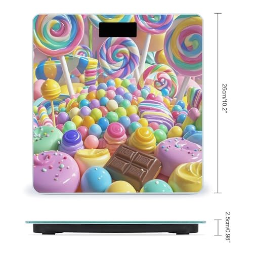 Balanza Digital de Baño Candy de Vidrio Templado miniatura 2