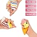 Slow Rising Jumbo SQUISHIES SET PACK of 7 - Rainbow Triangle Cake, Frappuccino, Popcorn, Donuts X2 & Ice Cream X2, Kawaii Squishy Toys or Stress Relief Toys Sticker Come With the Squishys